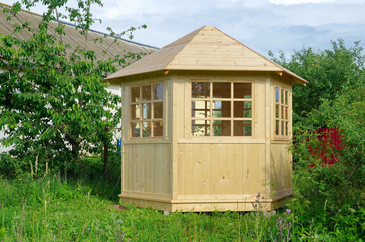 drewniana altana